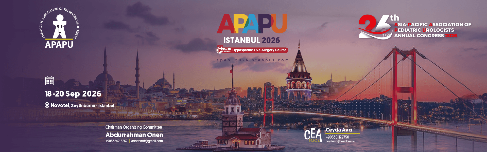 APAPU Istanbul 2026 — 26th Annual Congress